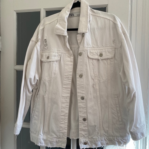 white denim jacket size 16